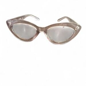 REACTION KENNETH‎ COLE CLEAR GRAY CAT EYE LIGHT MIRROR LENSES SUNGLASSES